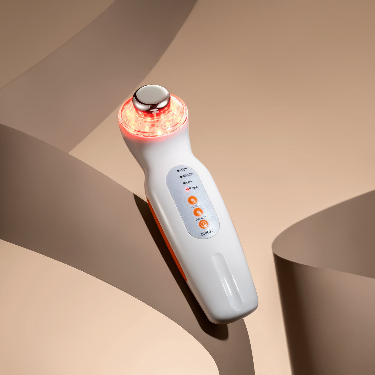 SkinSonic ultrasonic wand for deep skincare treatment.