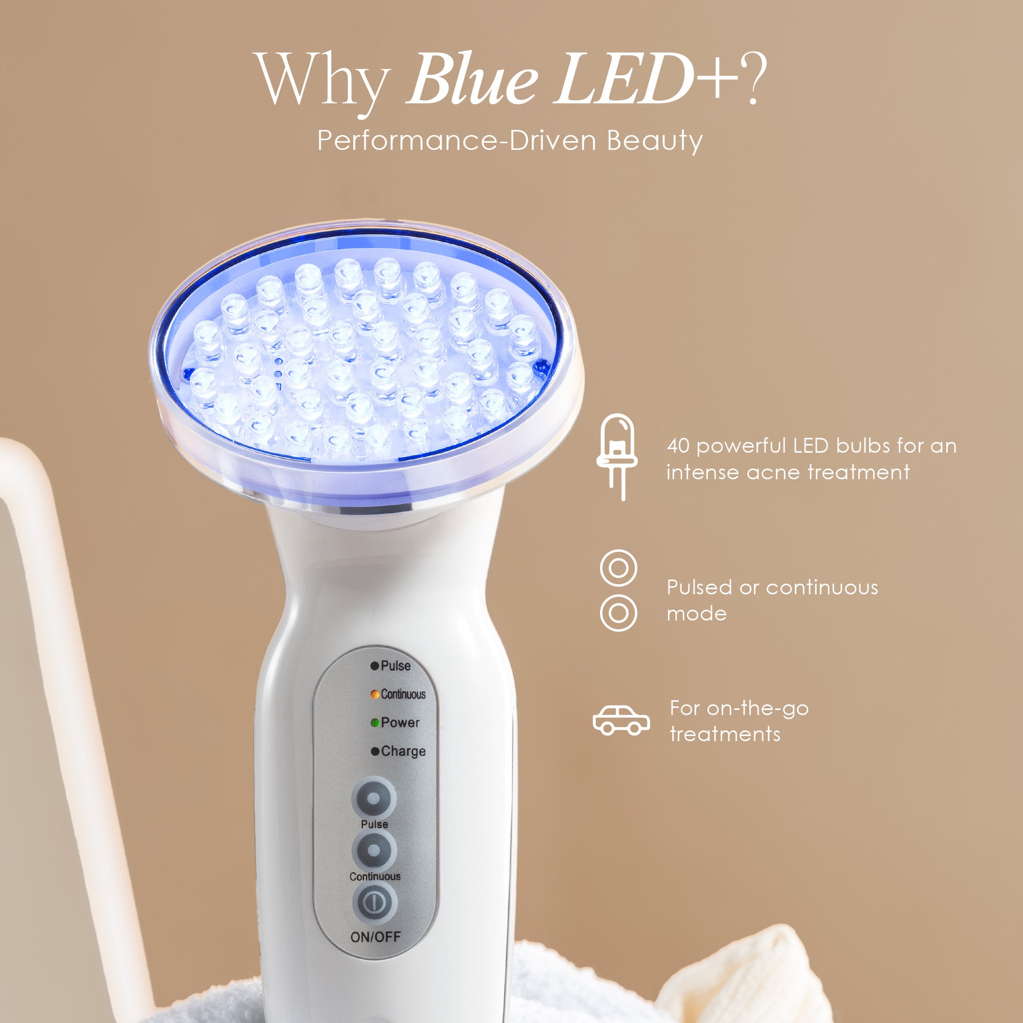 Blue LED+ | Acne Light Therapy Wand - Project E Beauty